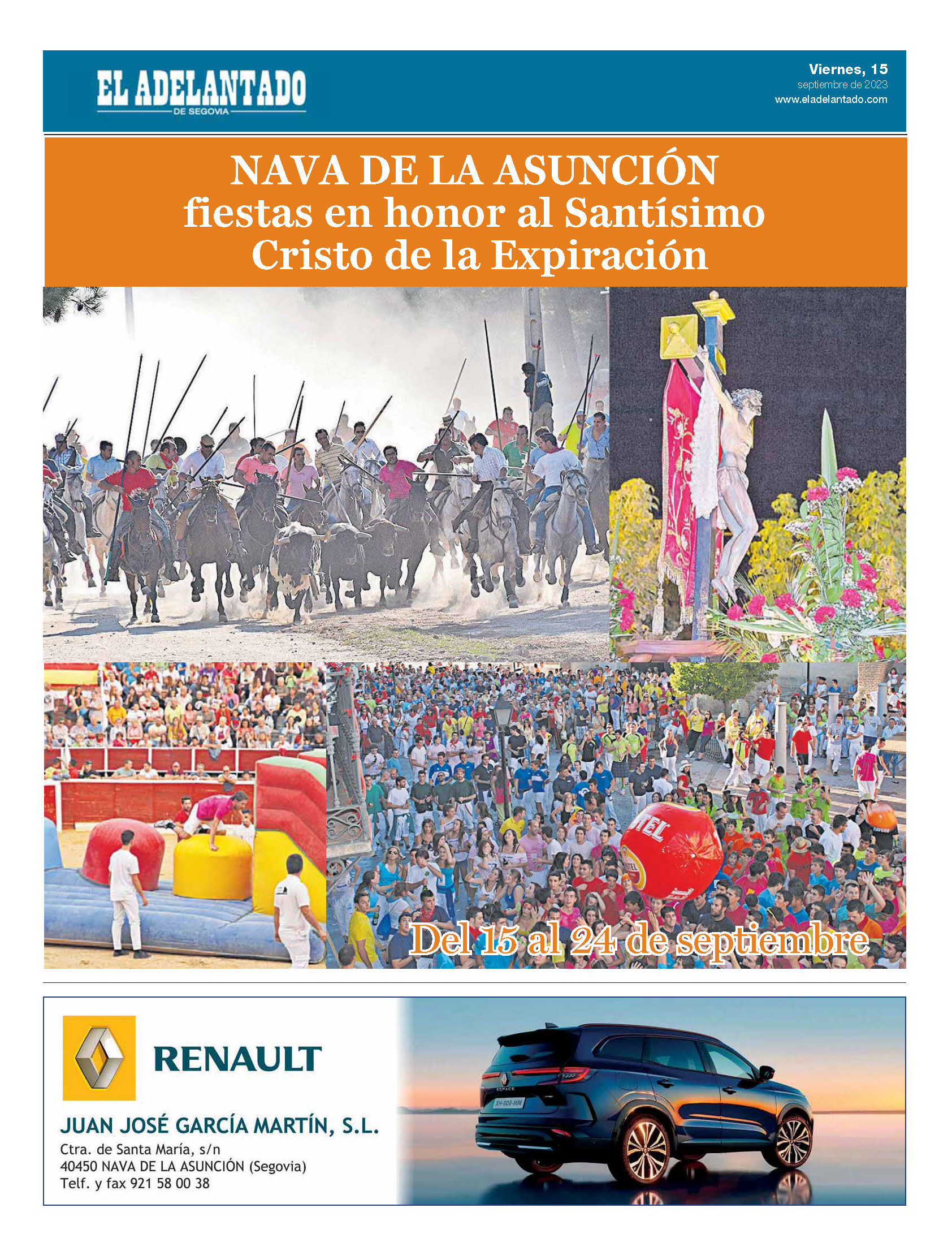 Portada fiestas de Nava Asunción 2023