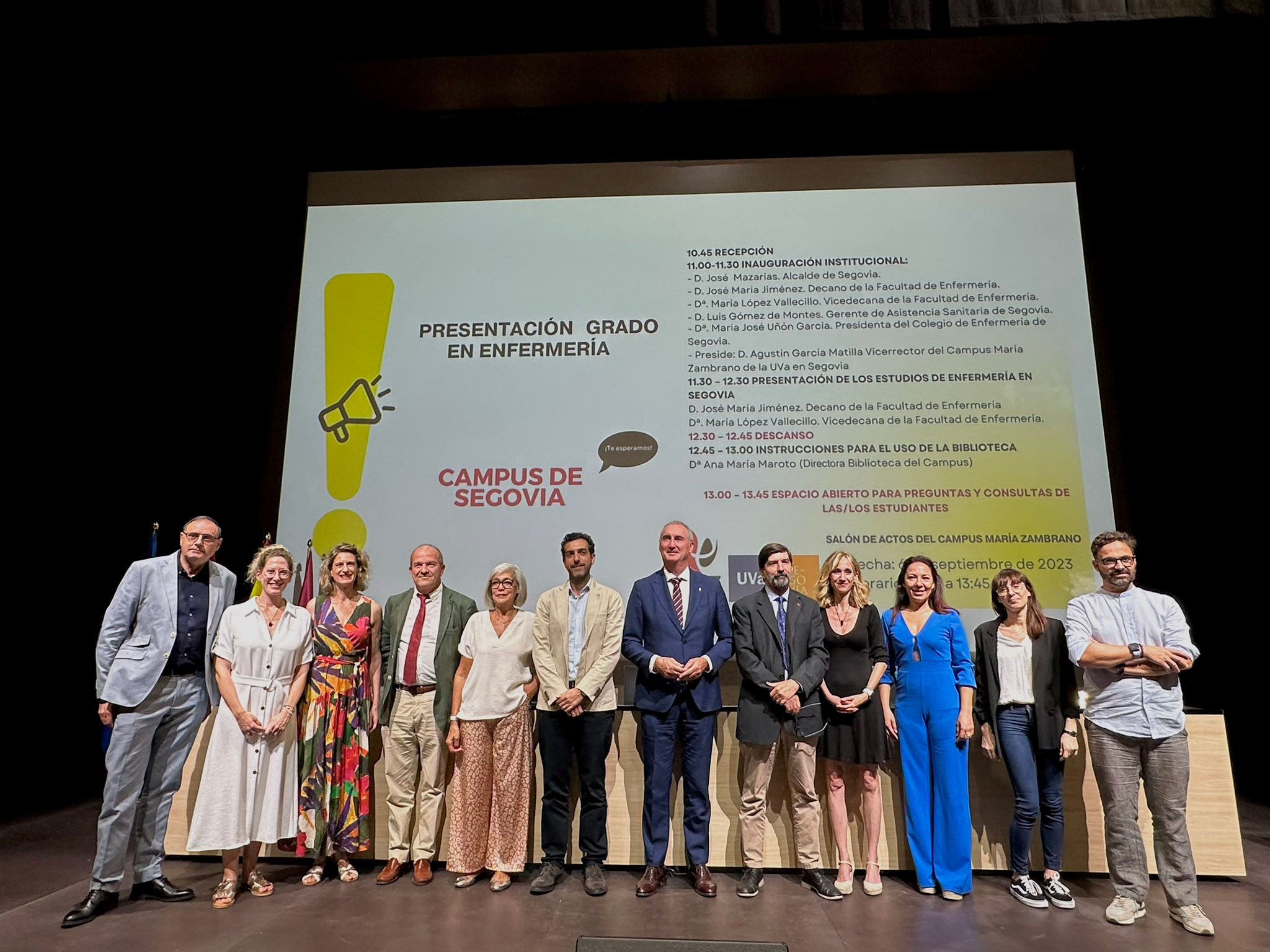 Presentación del nuevo Grado de Enfermería en el Campus 'María Zambrano' de Segovia. / EL ADELANTADO