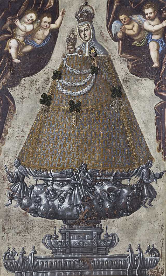 En años de pestilencia y de pesares 1 Virgen de la Fuencisla por Cristóbal Pérez de Teruel (1653).
