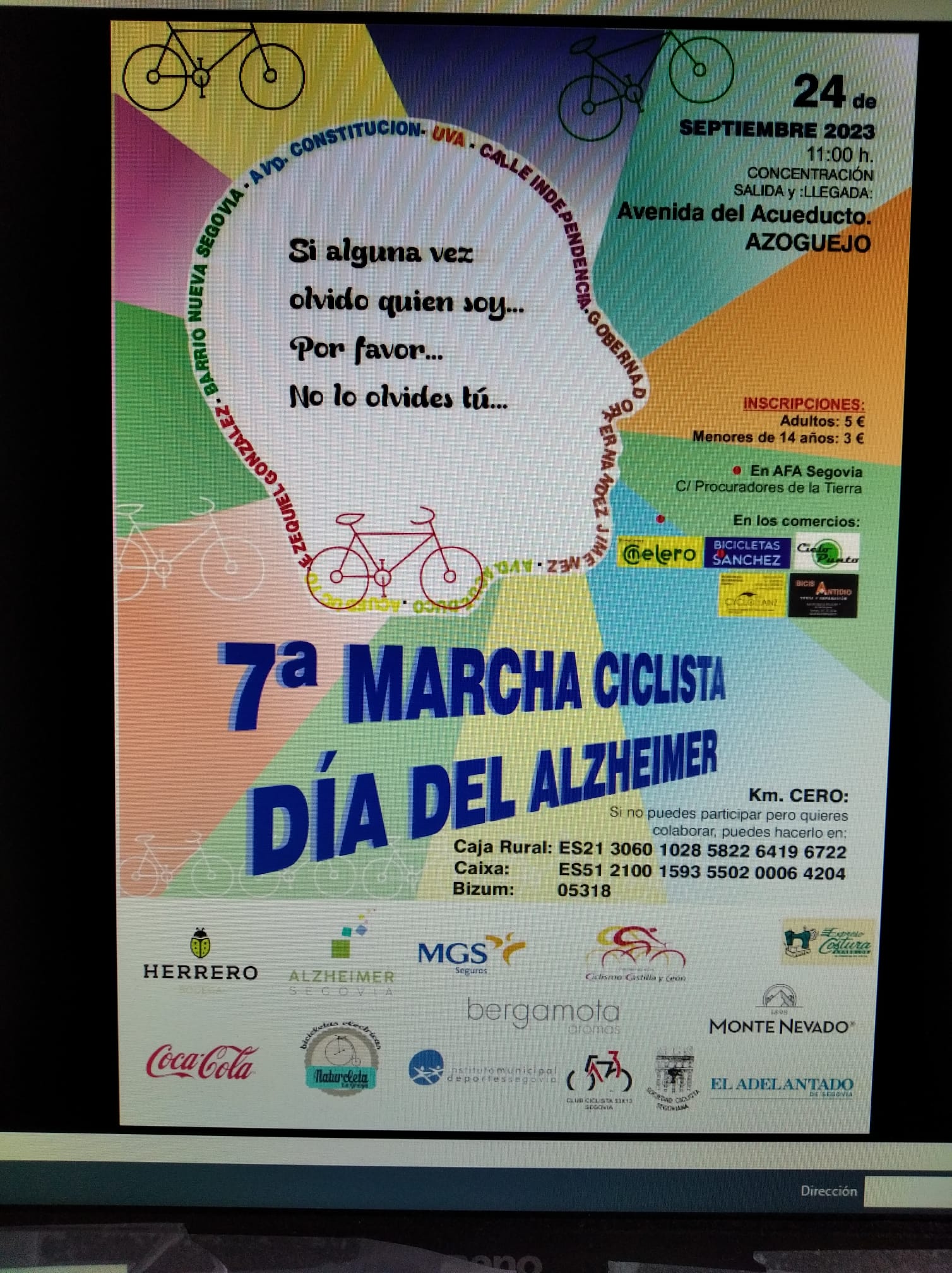 Cartel promocional de la marcha