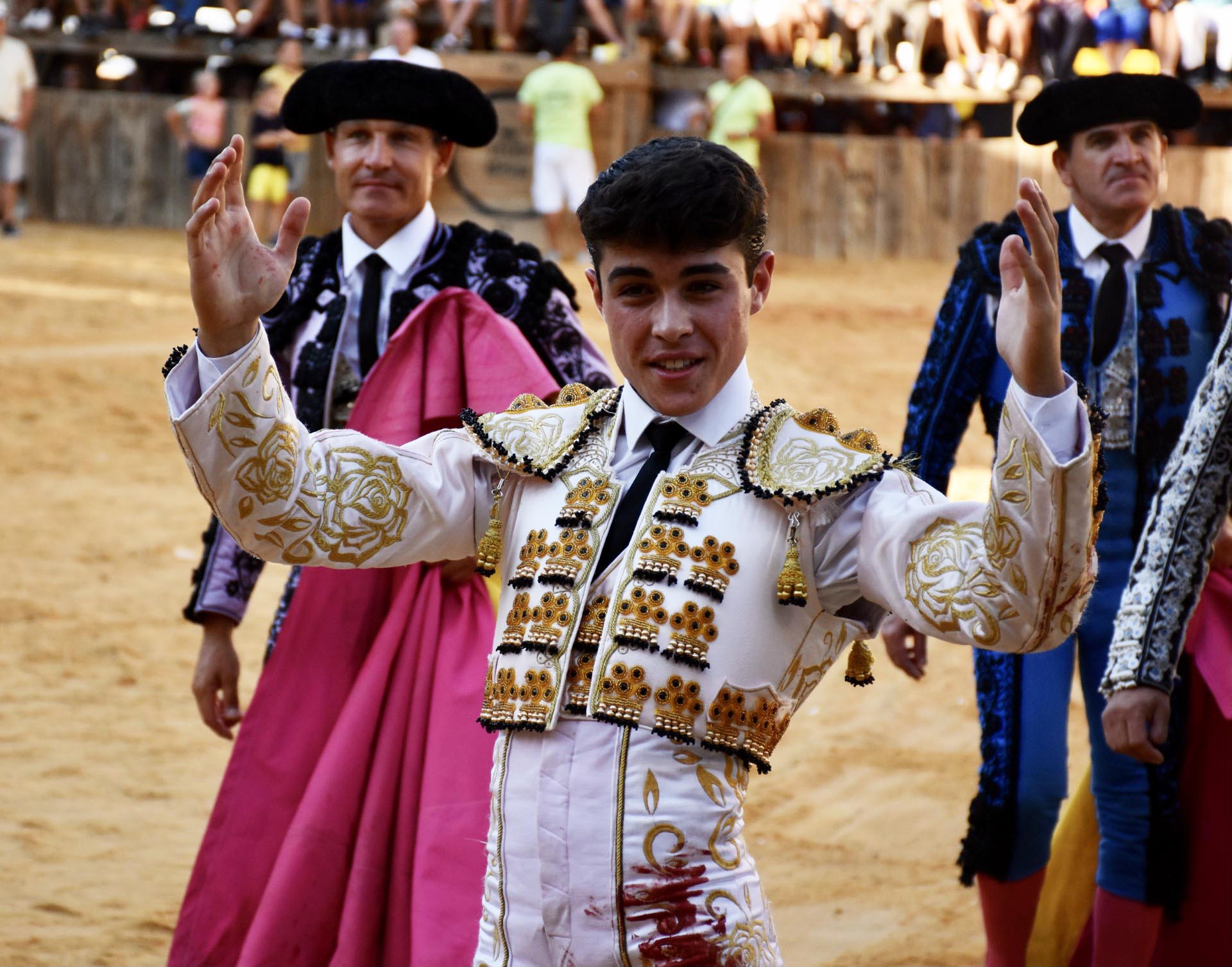 El novillero Roberto Martín 'Jarocho', en Turégano. / A.M.