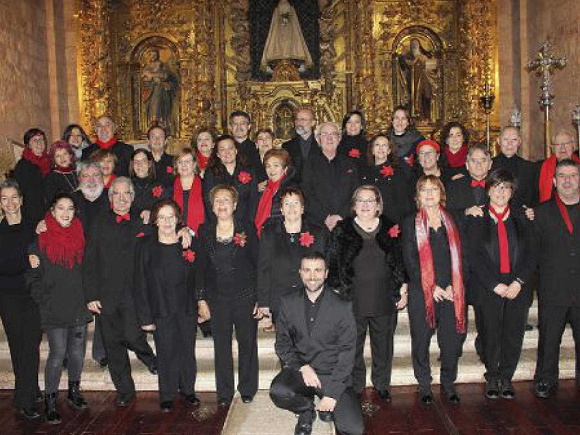 El coro en una de sus actuaciones relacionadas con la Navidad.