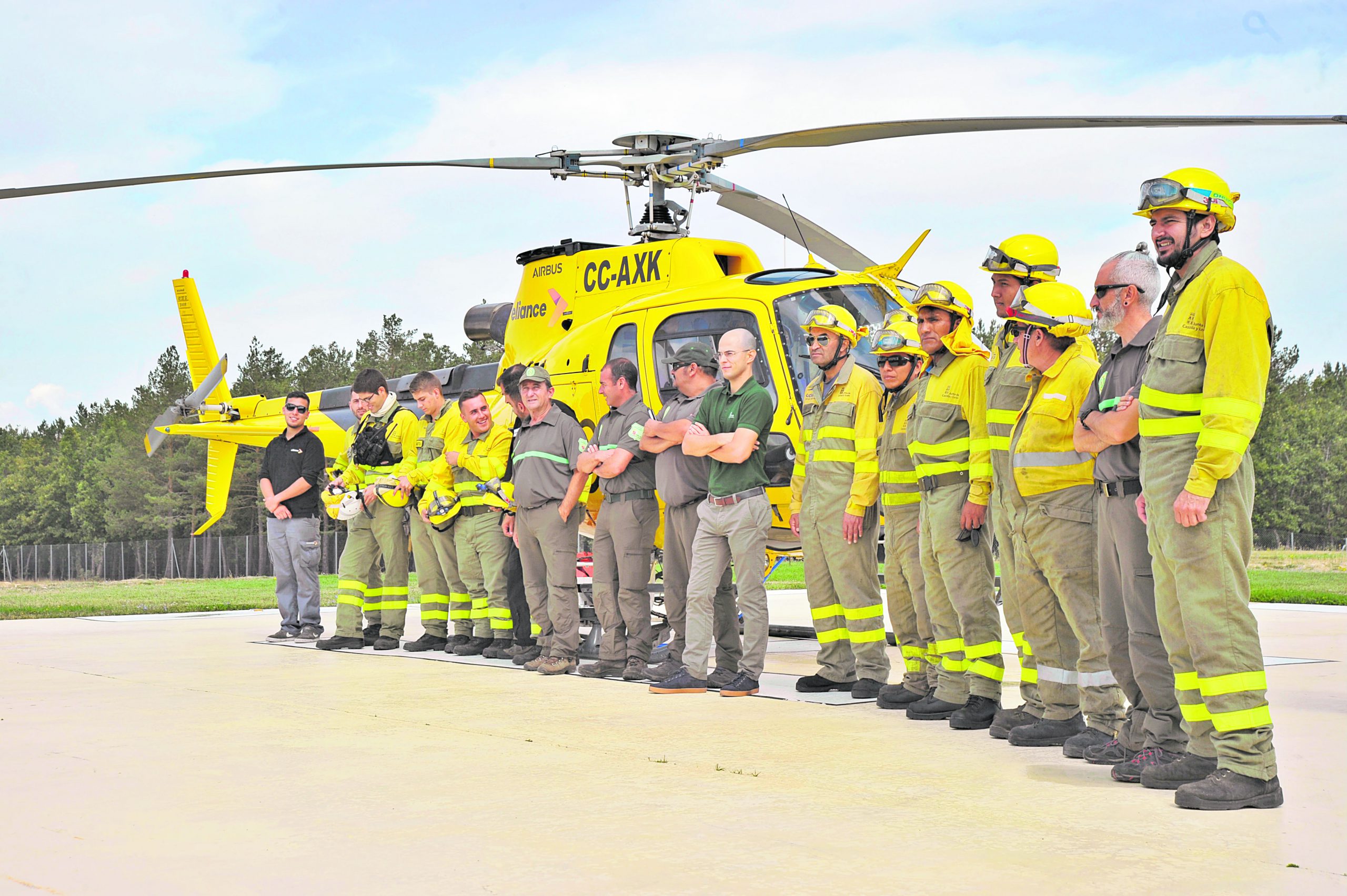 Cuadrilla helitransportada de Las Casillas.
