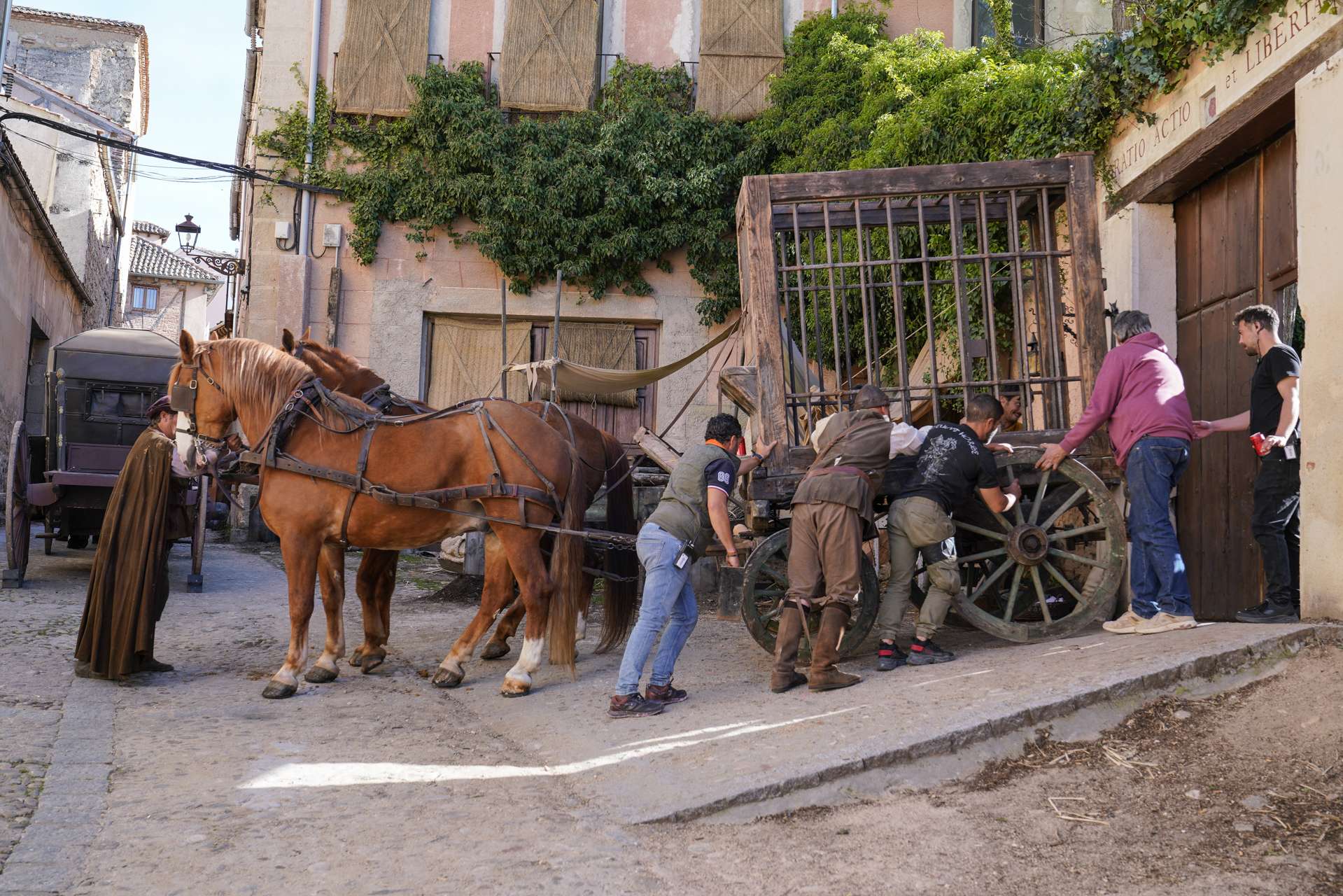 Rodaje de la serie ‘Beguinas’.