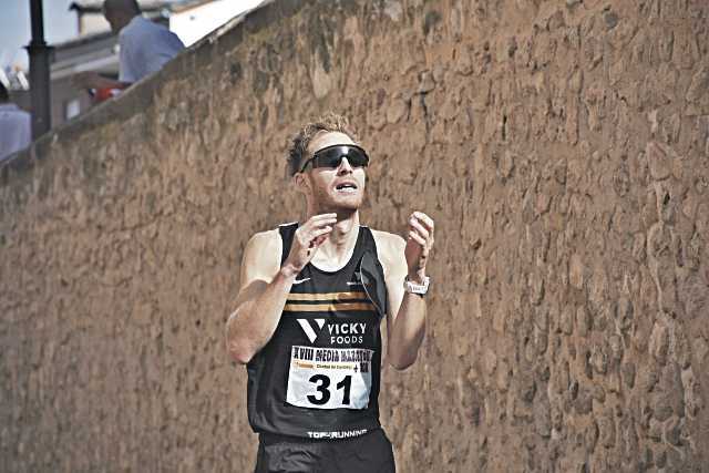 David García Catalina, el más destacado en la Media Maratón./ A. MARTÍN