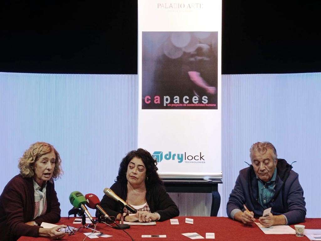 Firma del acuerdo entre Paladio Arte y Drylock.