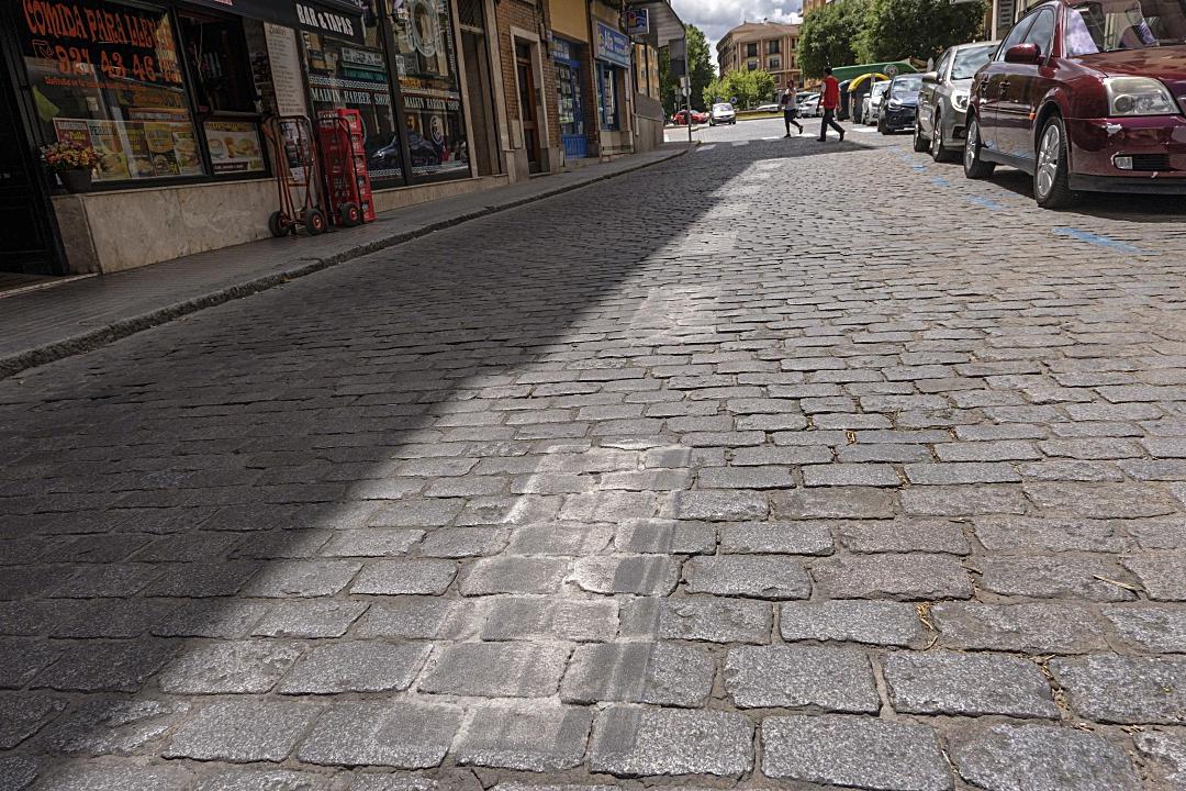 La calle Blanca de Silos podría convertirse en un bulevar peatonal si el proyecto del PP sale adelante.