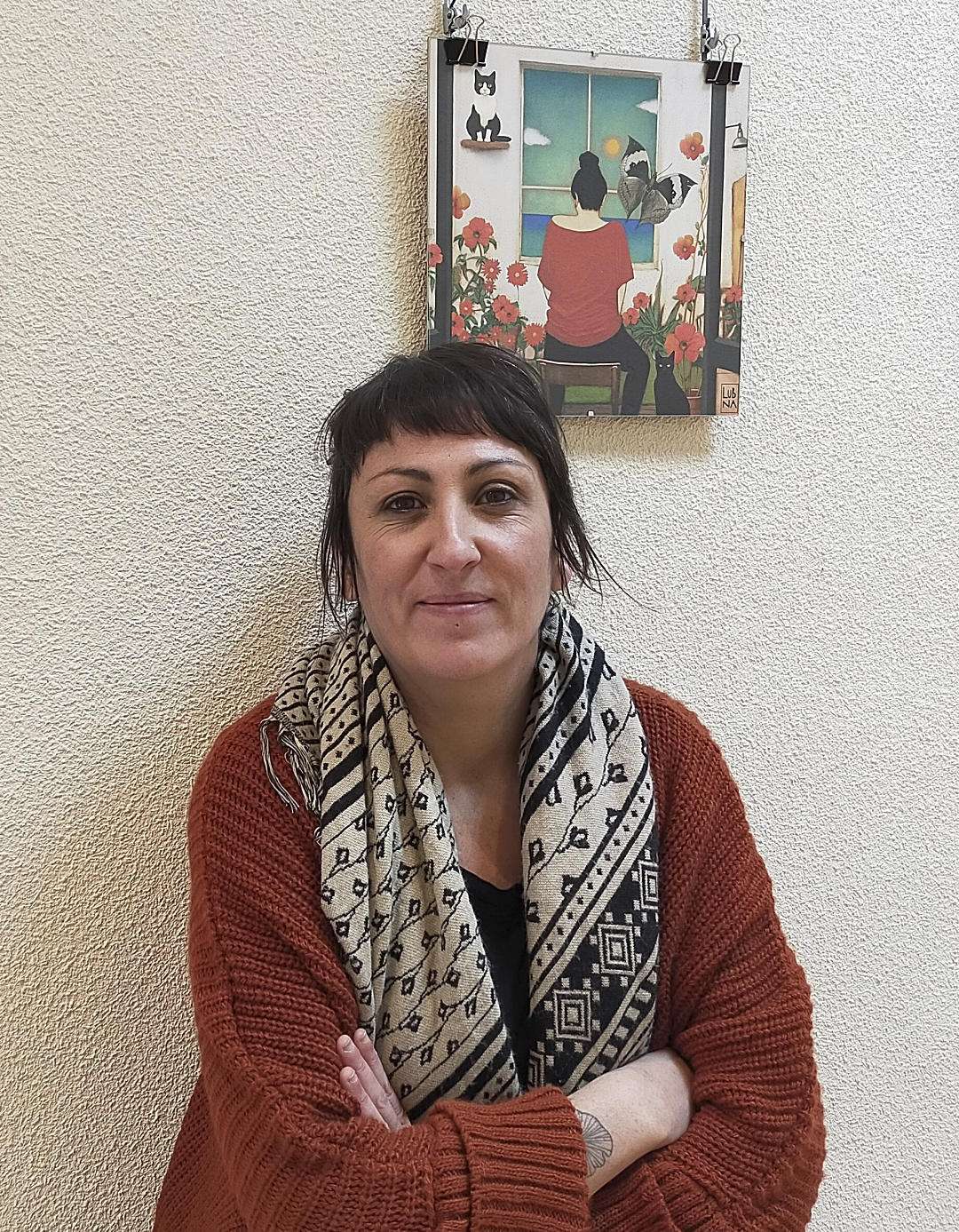 La artista Lubna Atelier.