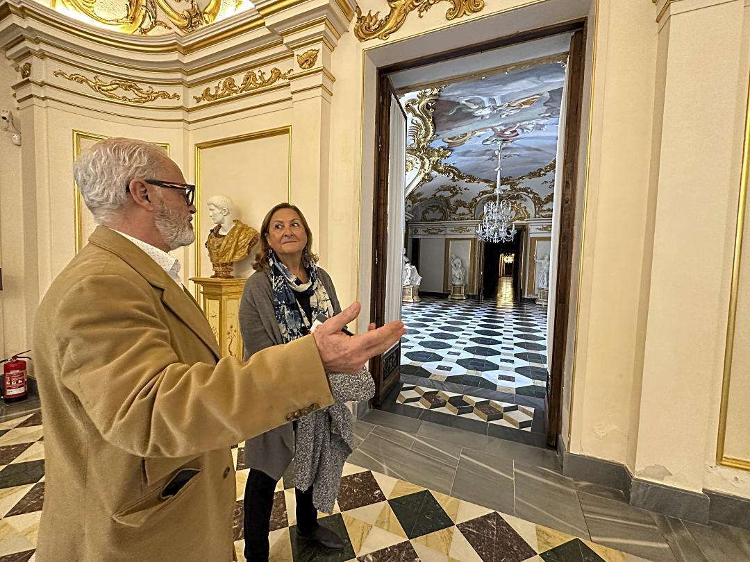 La subdelegada junto al delegado de Patrimonio Nacional en la provincia de Segovia
