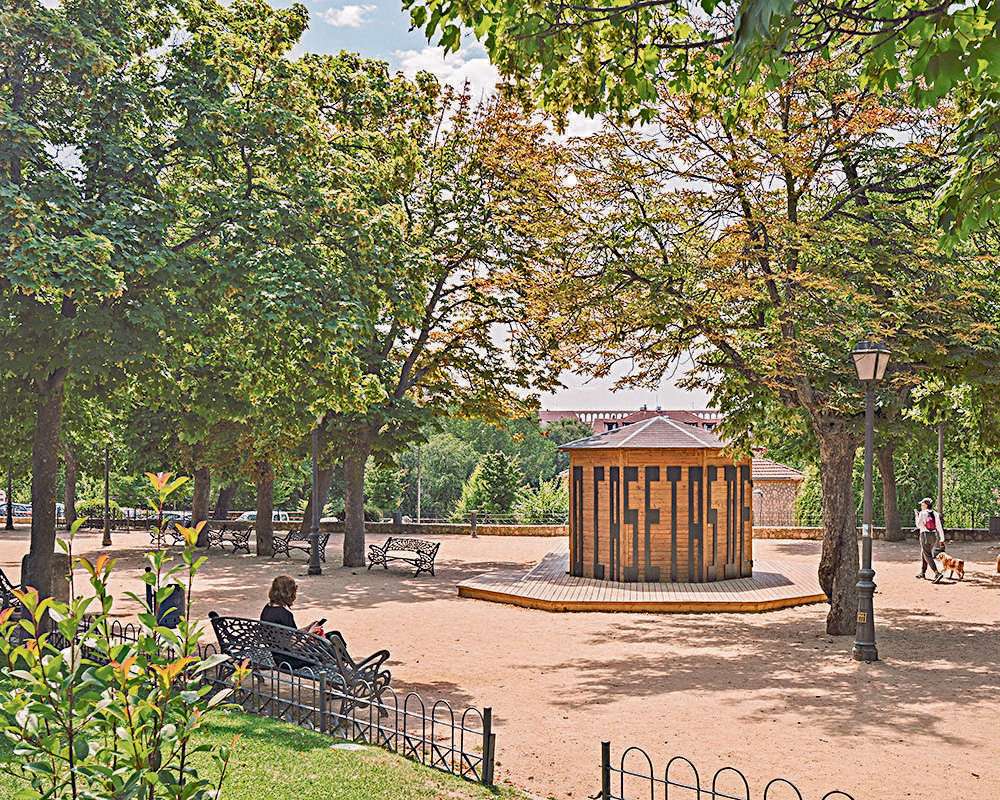 Diseño de las casetas de la biblioteca de verano son algunos de los proyectos presentados en estos días en Chicago. Foto: IE