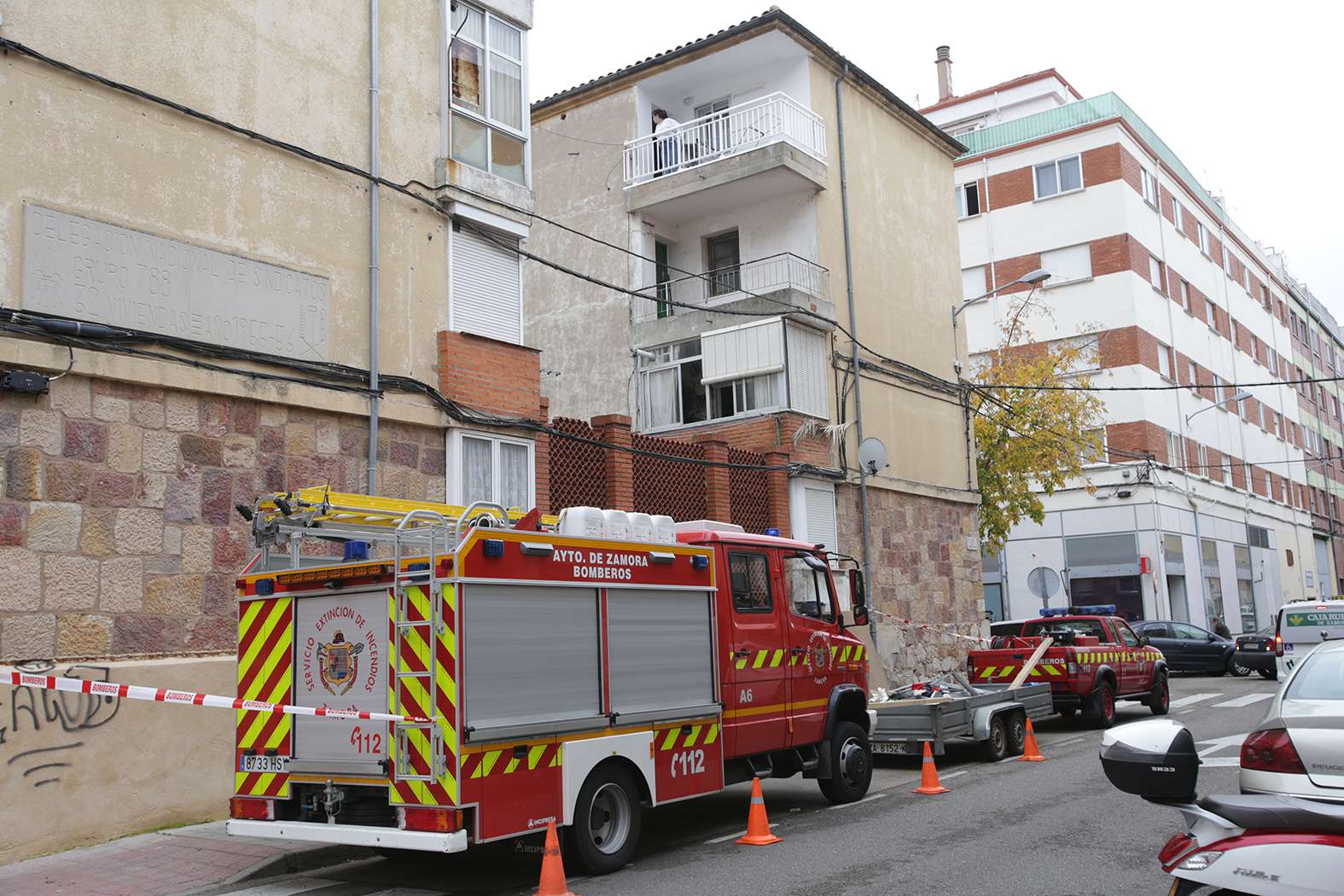 Edificio donde se produjo una explosi�