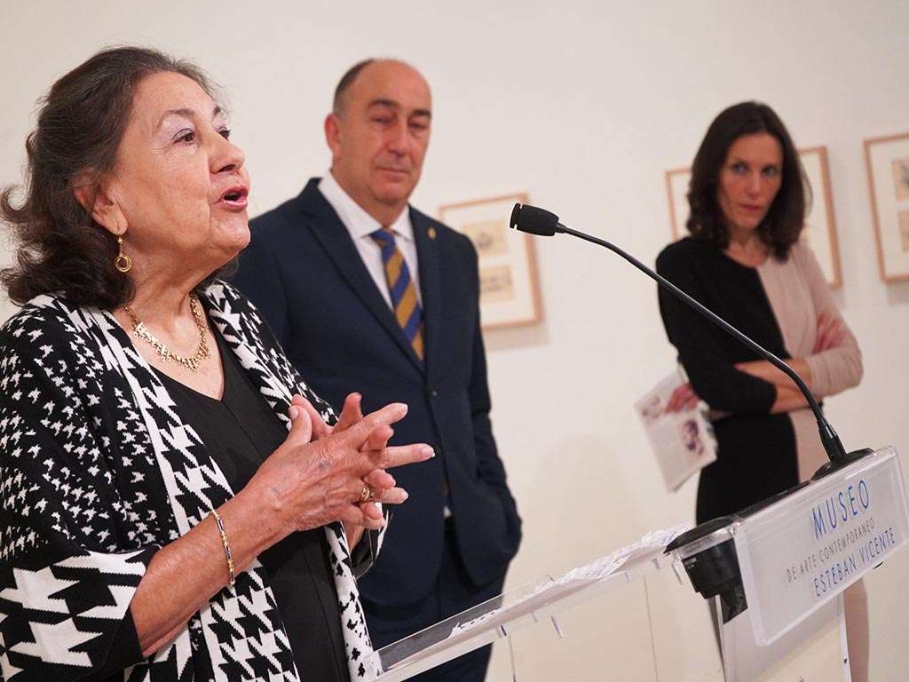 Presentación de la exposición ‘Las voces de tu voz. Esteban Vicente, 1917-1961’. / EL ADELANTADO