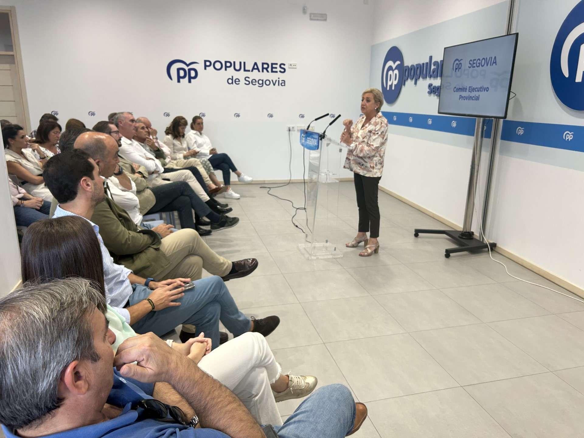 La presidente del PP de Segovia, Paloma Sanz. / EL ADELANTADO