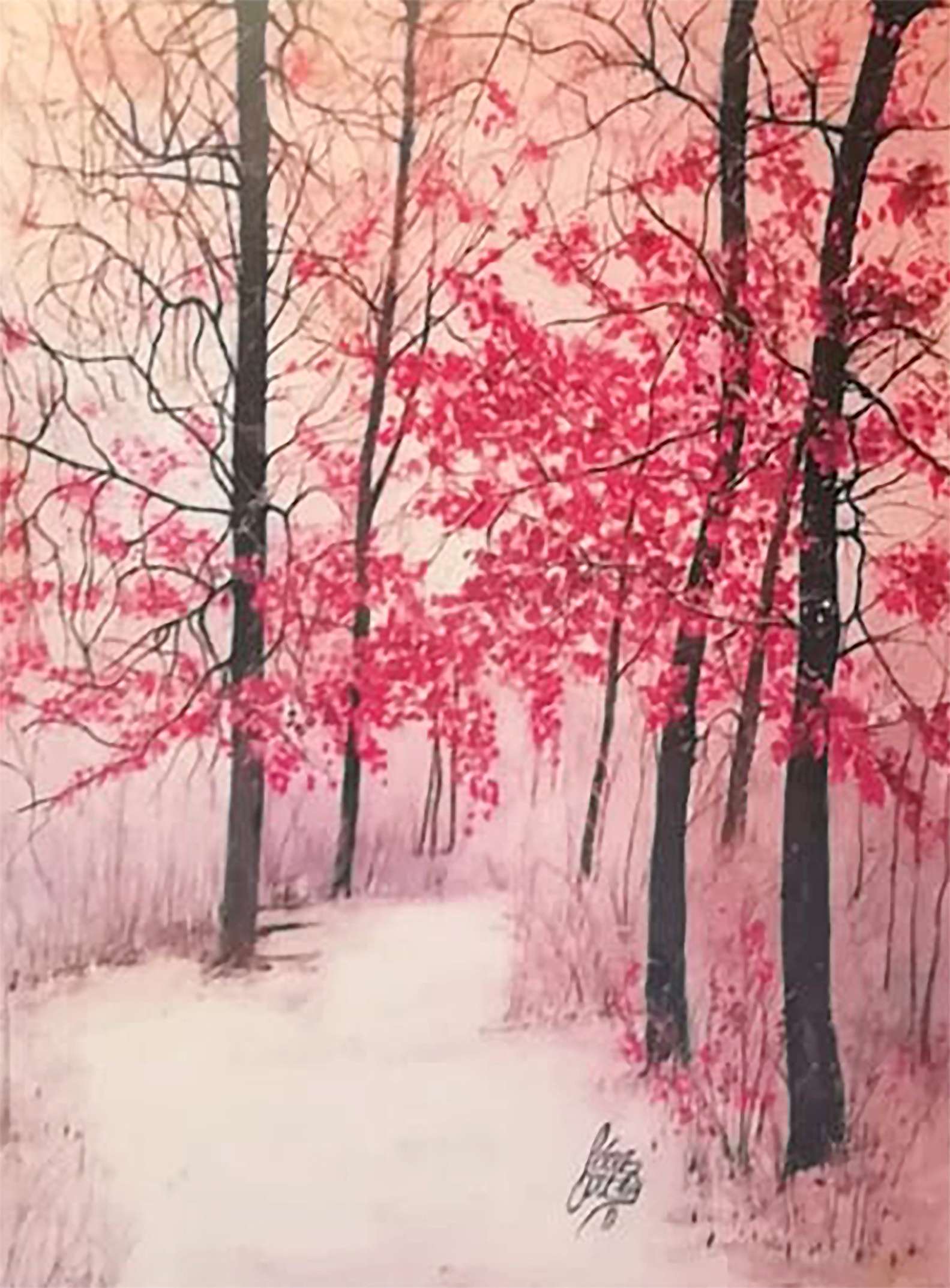 Obra de Perez Cortes 'Realismo en Acuarela'.