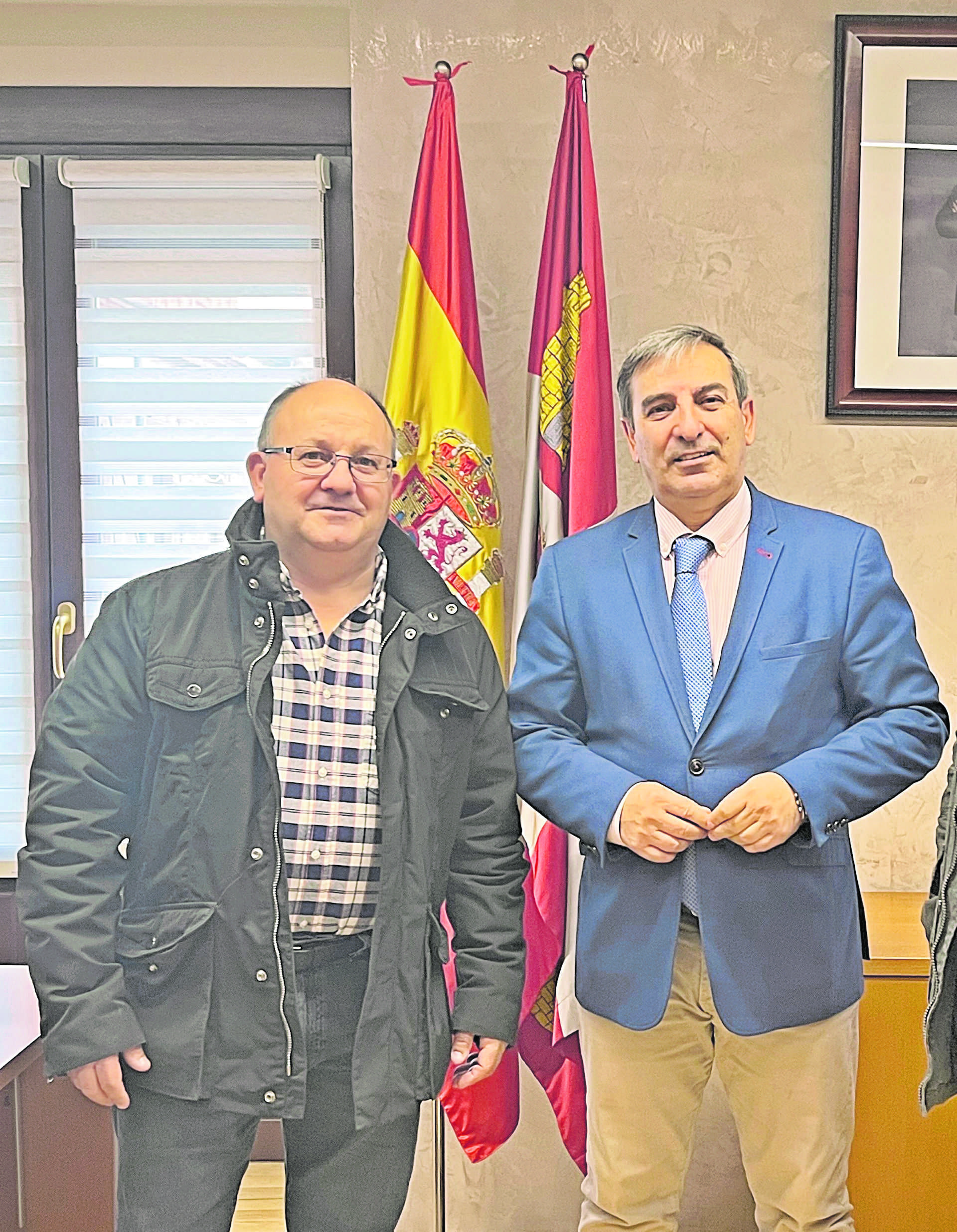 Reunión con el el alcalde de Sebúlcor