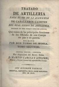 TRATADO DE ARTILLERÍA TRATADO DE ARTILLERÍA