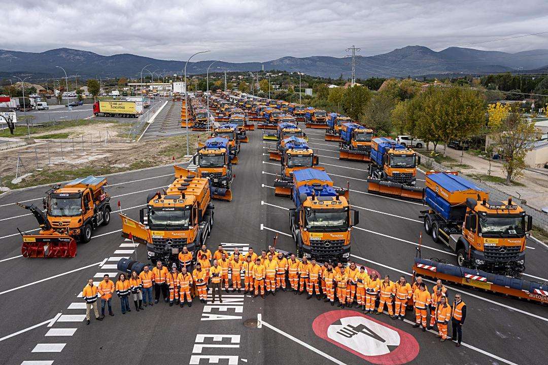 Dispositivo de vialidad invernal de Autopistas.