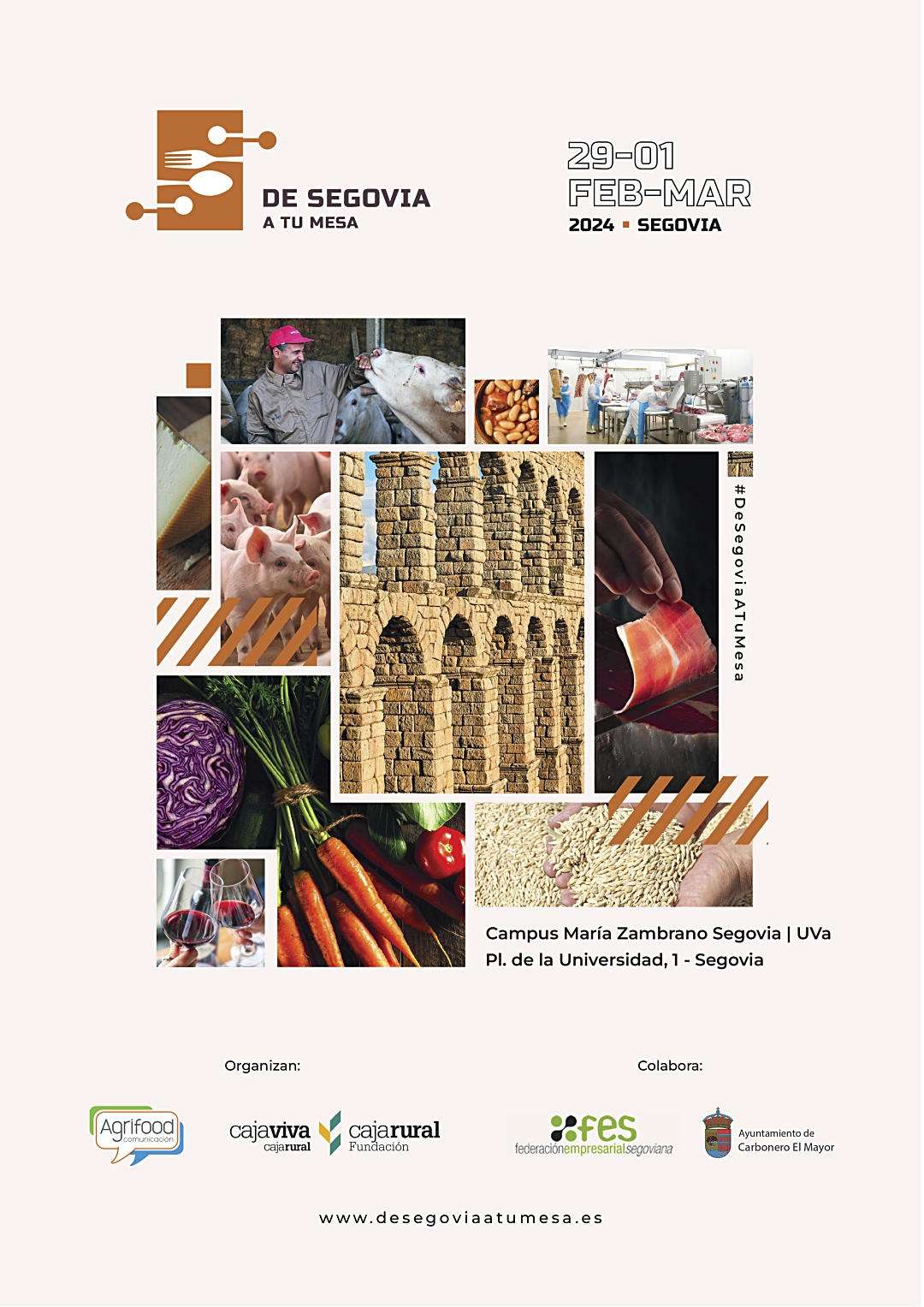 Cartel de ‘De Segovia a tu mesa’.