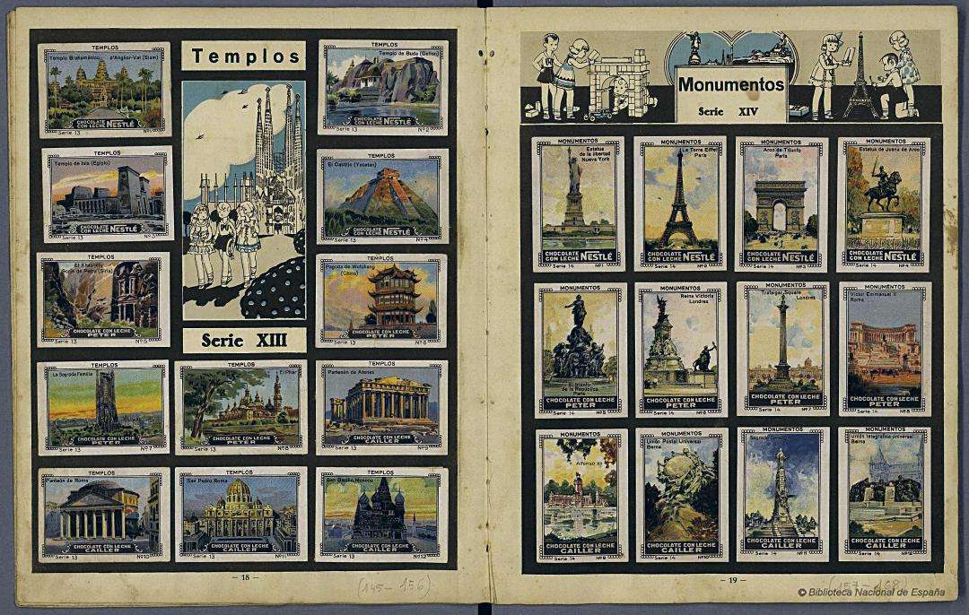Colección de Cromos Nestlé de 1935. / Biblioteca Nacional de España