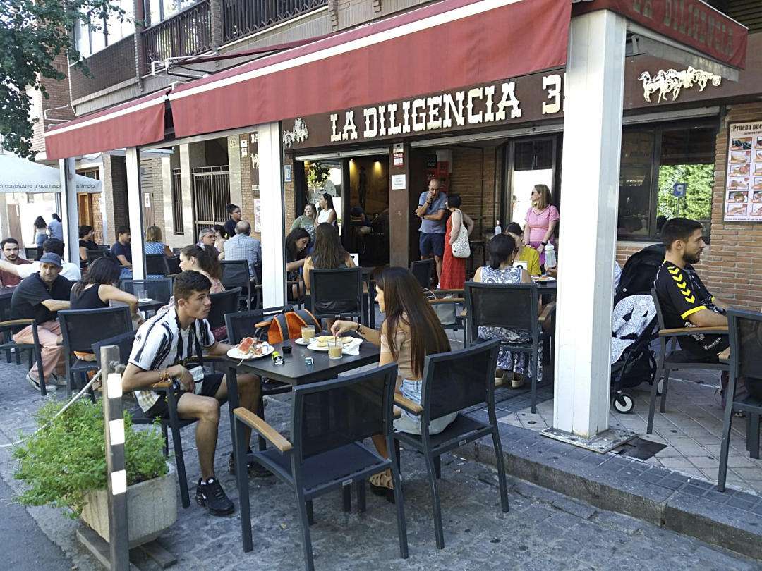 La terraza de La Diligencia 35. La terraza de La Diligencia 35.