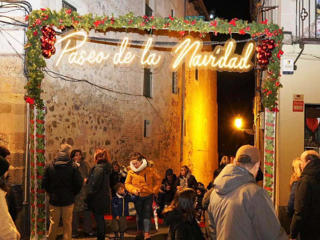 Iluminación en el 'Paseo de la Navidad'. / MIGUEL ÁNGEL FERNÁNDEZ