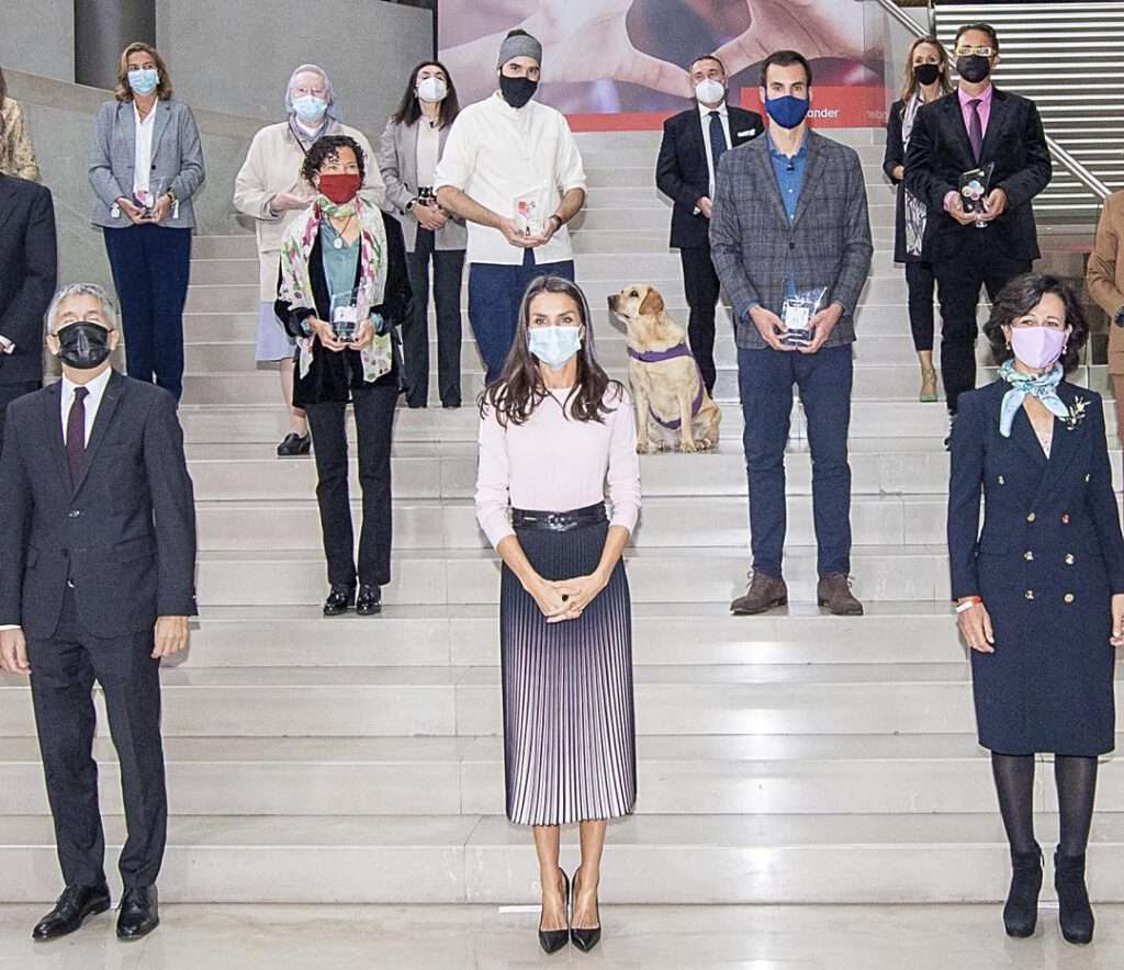 Héctor y Karma en los Premios Banco Santander 2020.