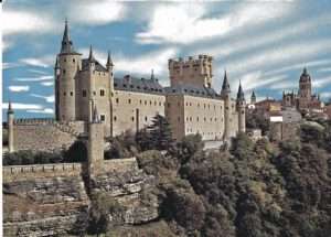Cedro de la fachada sur del Alcázar. / Tarjeta postal Cedro de la fachada sur del Alcázar. / Tarjeta postal