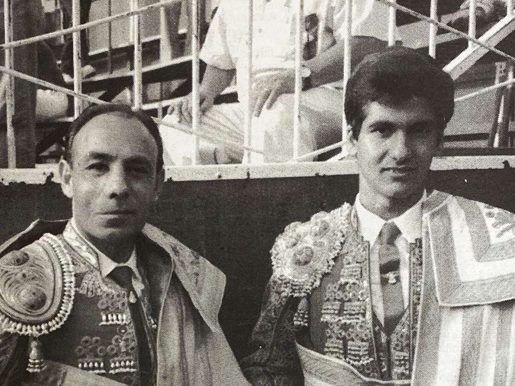 Los toreros sevillanos Franco Cardeño y Morante de la Puebla, en La Lastrilla. / P.P.
