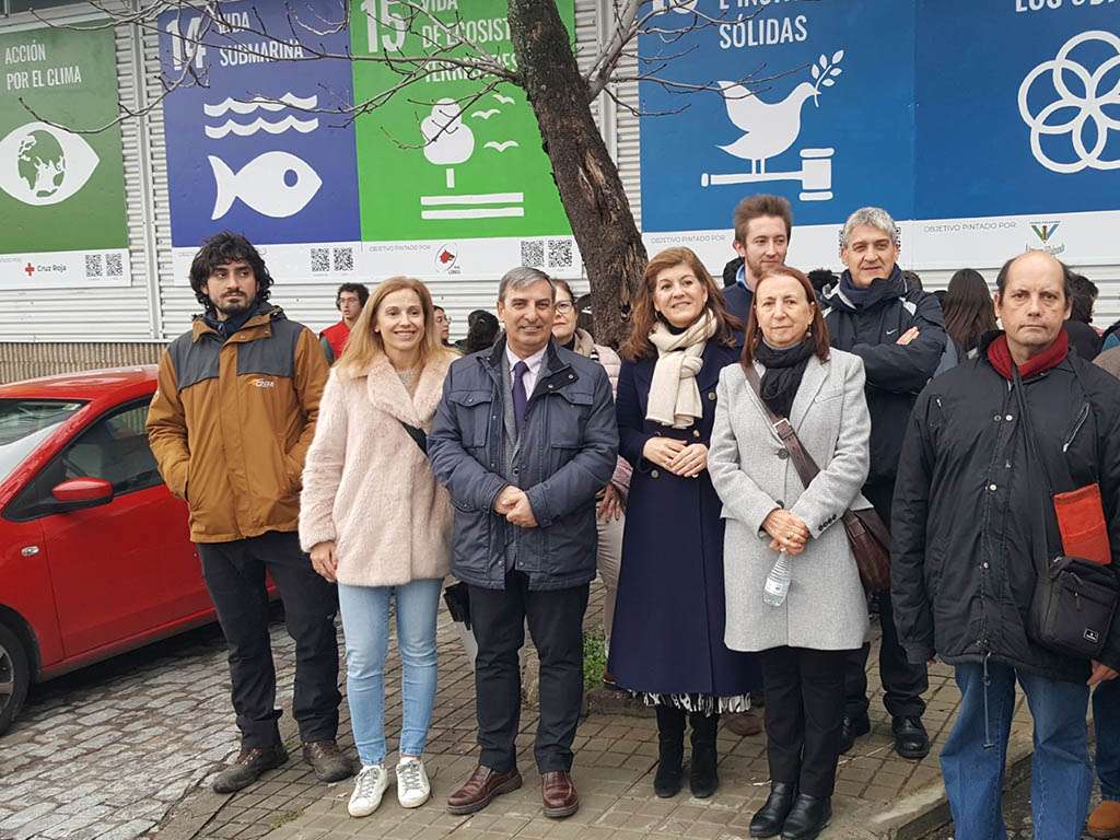 Inauguración mural ODS en Segovia