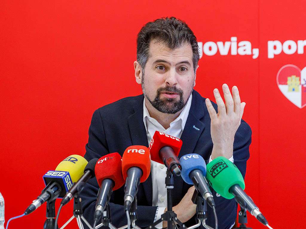 El secretario general del PSCyL, Luis Tudanca, en Segovia. / NACHO VALVERDE - ICAL