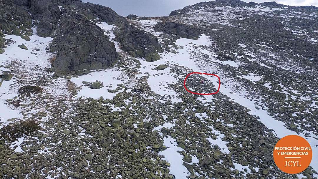 Lugar del Risco de los Claveles donde se cayó el montañero.