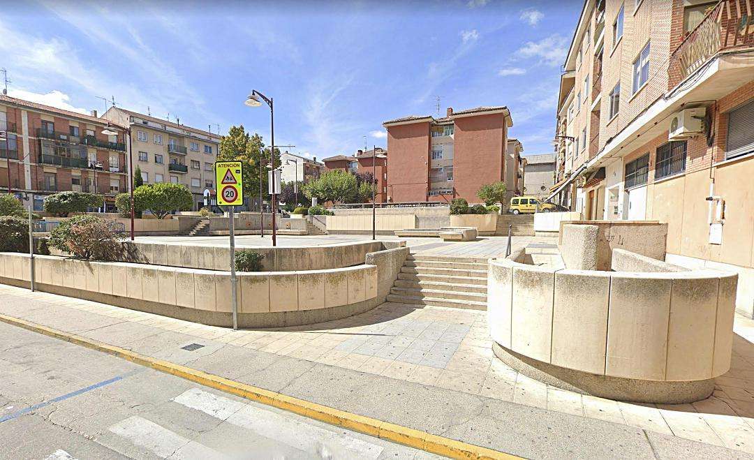 La plaza antes de la reforma