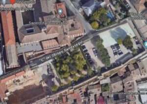 Detalle de la fachada del palacio de los Samillán, derribado para construir el edificio del que fue gobierno civil. Google. Detalle de la fachada del palacio de los Samillán, derribado para construir el edificio del que fue gobierno civil. Google.