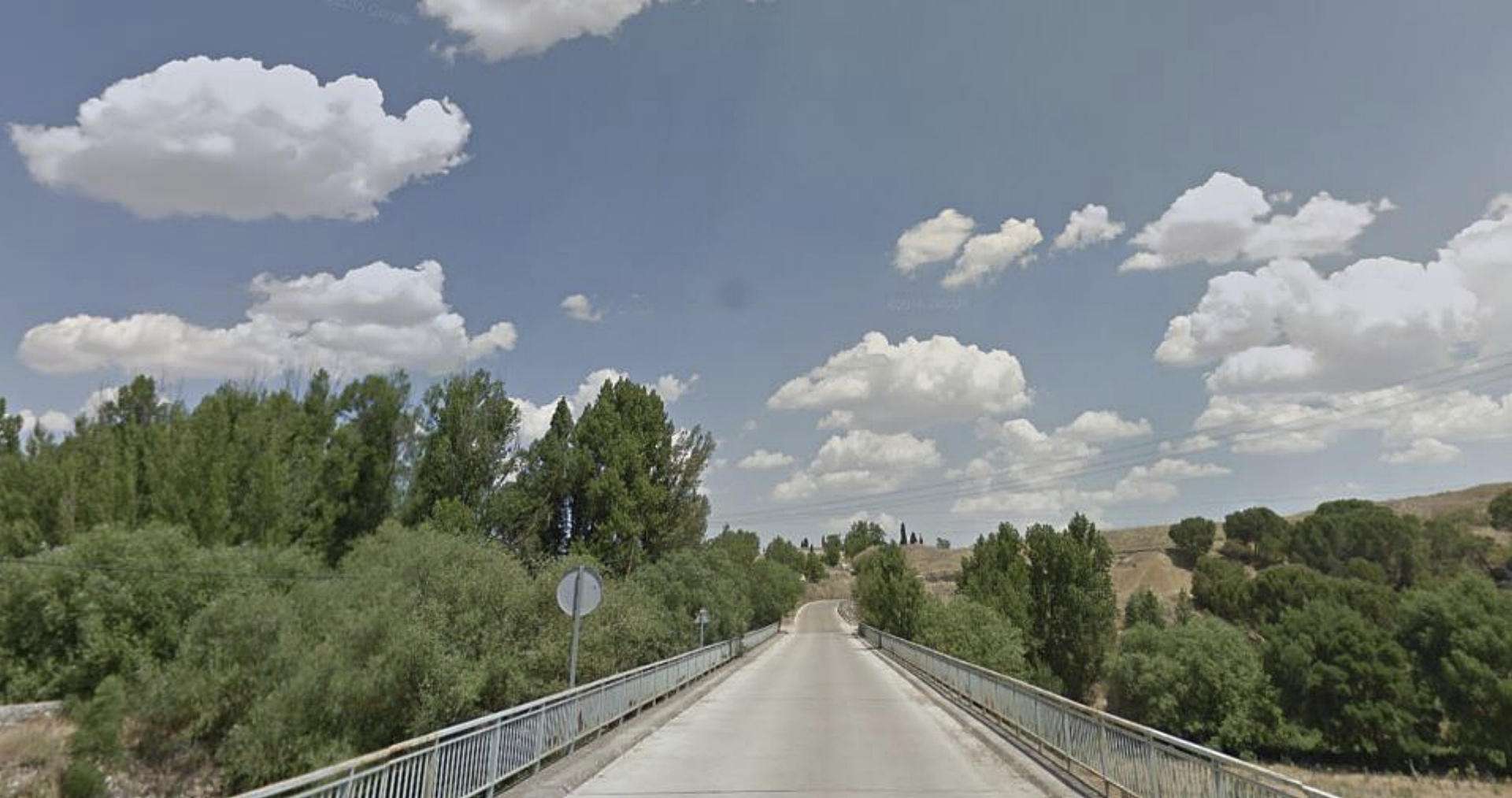 Tramo de la carretera a la salida de Donhierro