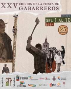 Cartel de la XXV Edición de la fiesta de Gabarreros. Cartel de la XXV Edición de la fiesta de Gabarreros.