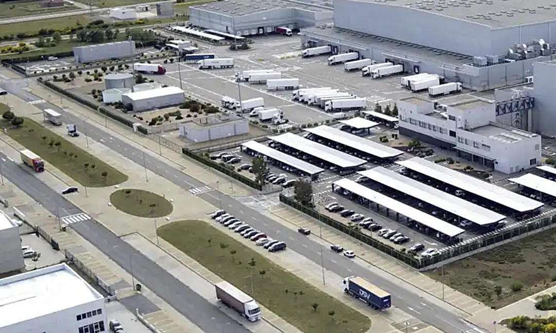 Fotografía de archivo de un polígono industrial en nuestra región.