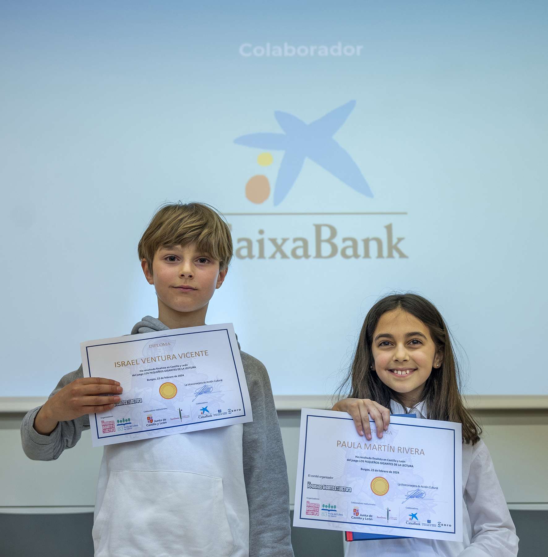 Foto ganadores Israel Ventura y Paula Martín