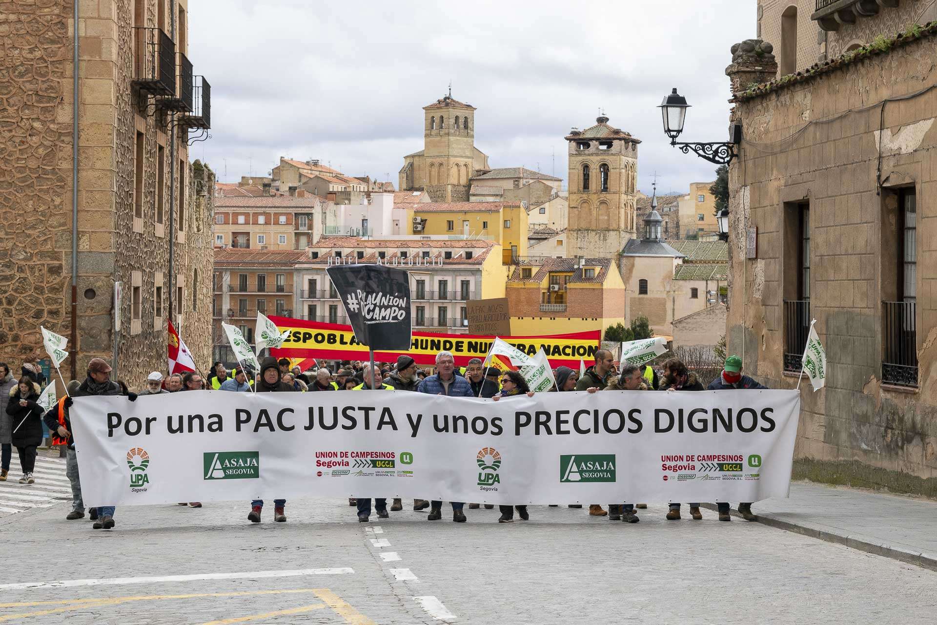 Manifestacion Agricultores en Segovia