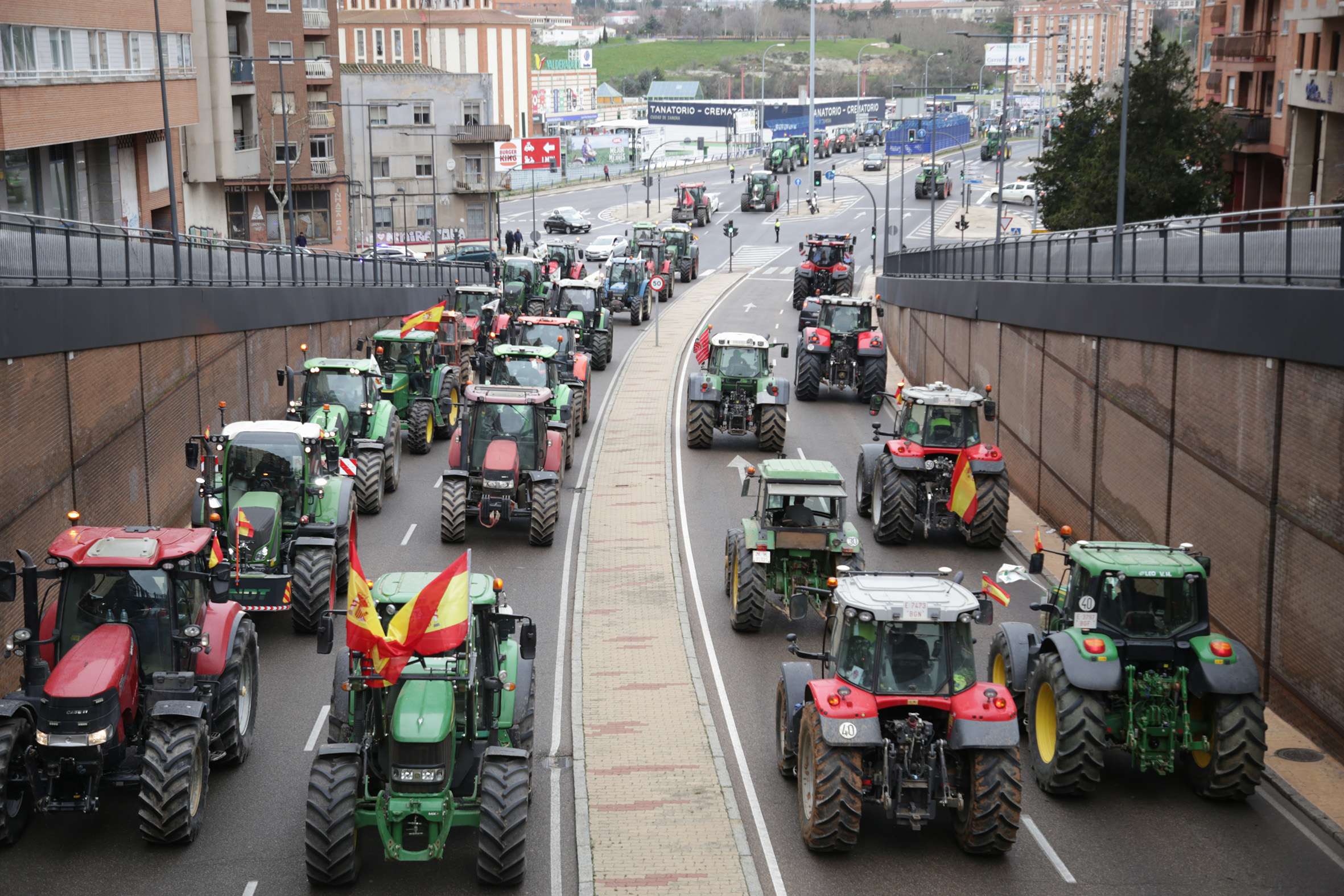 Manifestación convocada por Asaja, UPA y COAG en unidad de acción