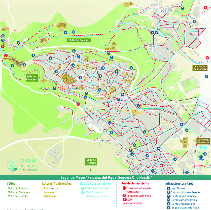 Mapa de Paisajes del Agua. / Fuente: https://paisajesdelagua.uva.es