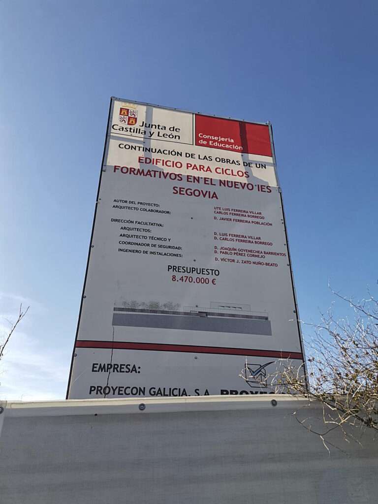 Las obras del IES San Lorenzo recobran su ritmo tras el derribo de los pilares defectuosos 2 04 2