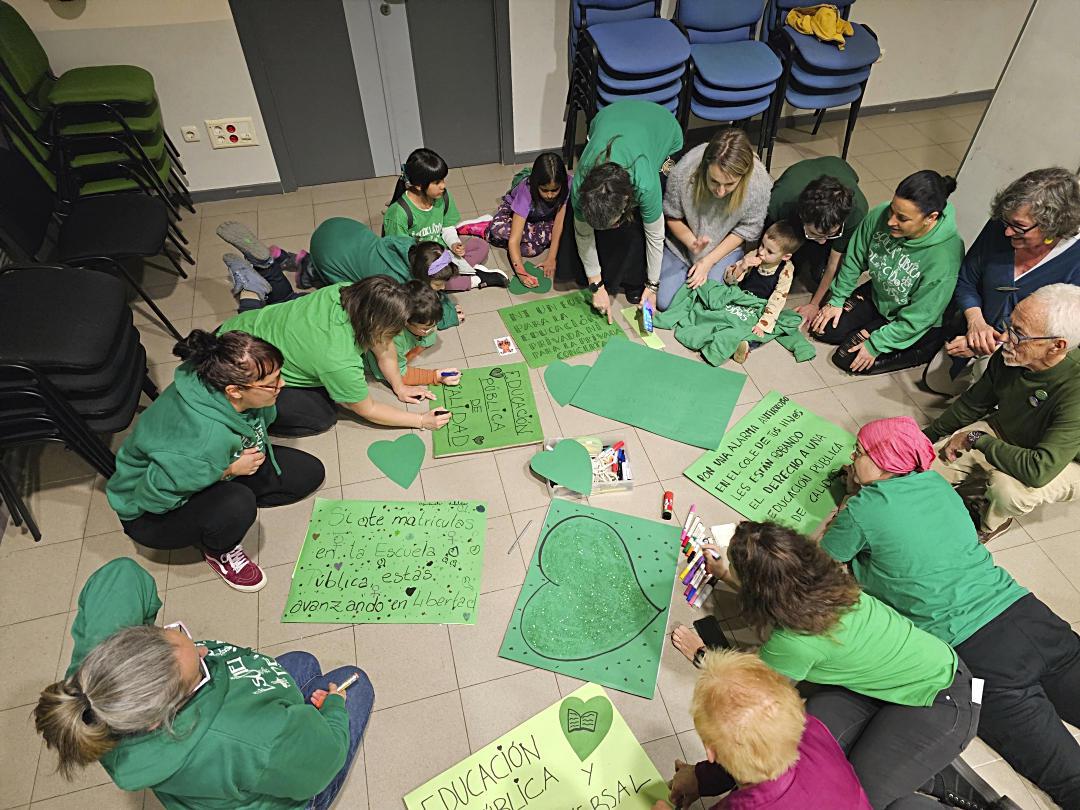 Plataforma Marea Verde en Segovia