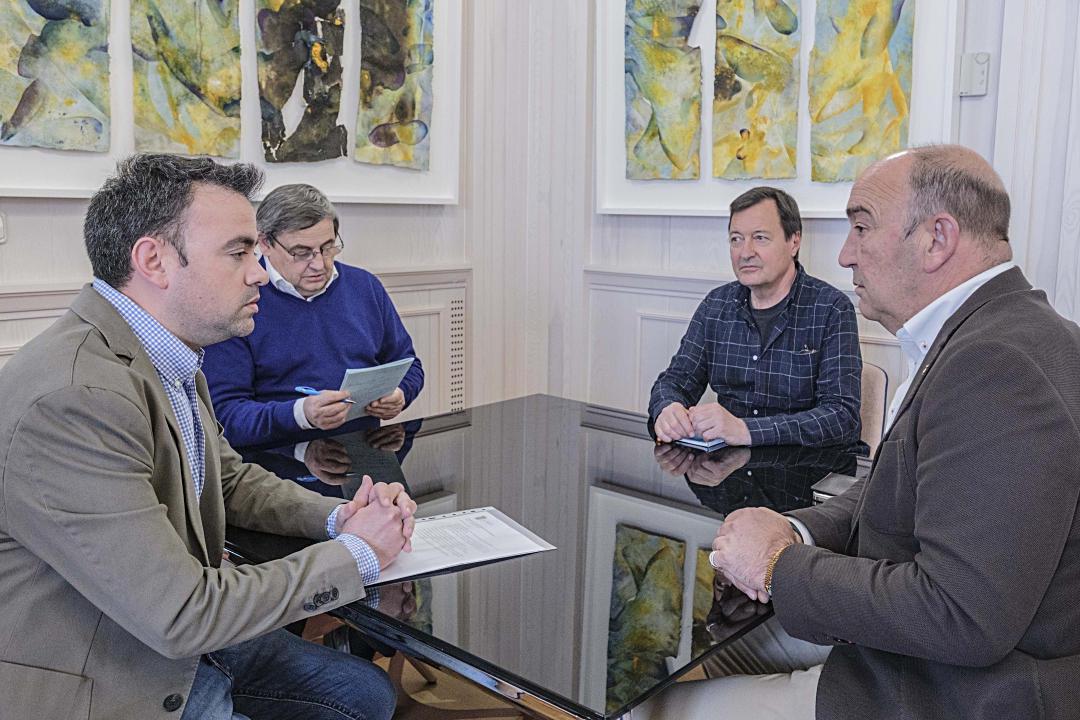 Visita Alcalde Cuellar Carlos Fraile