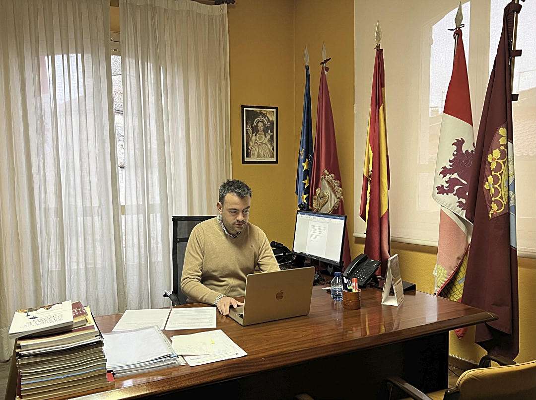 El alcalde de Cuéllar, Carlos Fraile