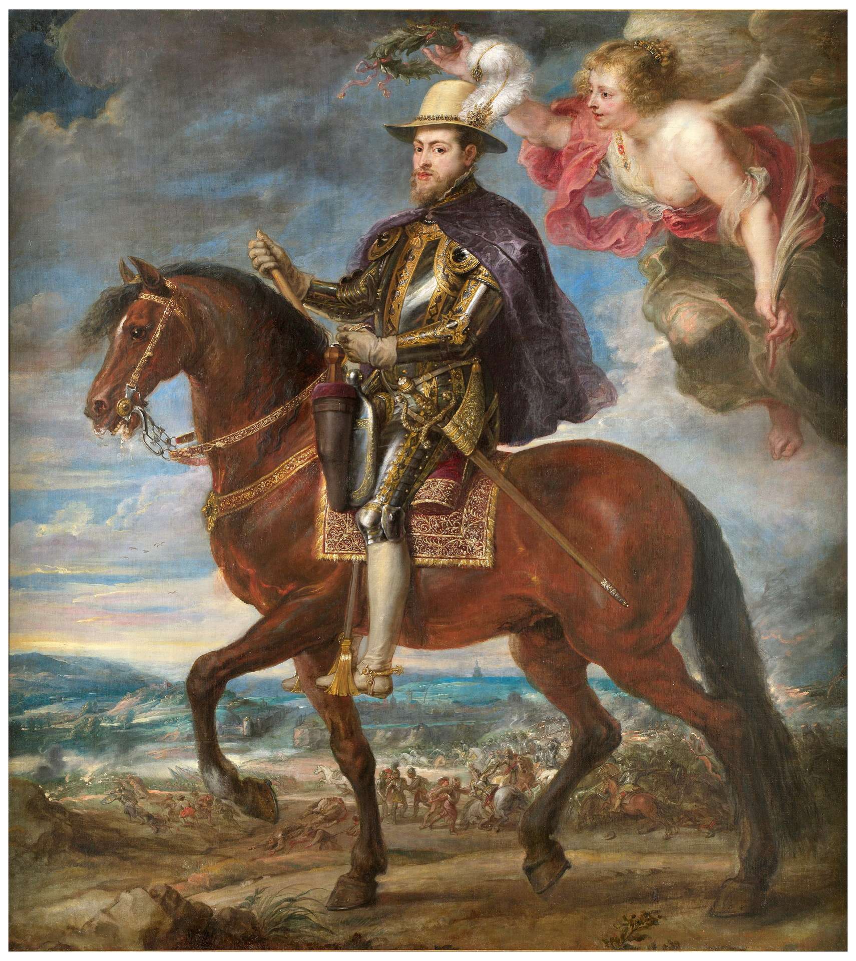 Felipe II a caballo. Rubens. ©Museo Nacional del Prado.