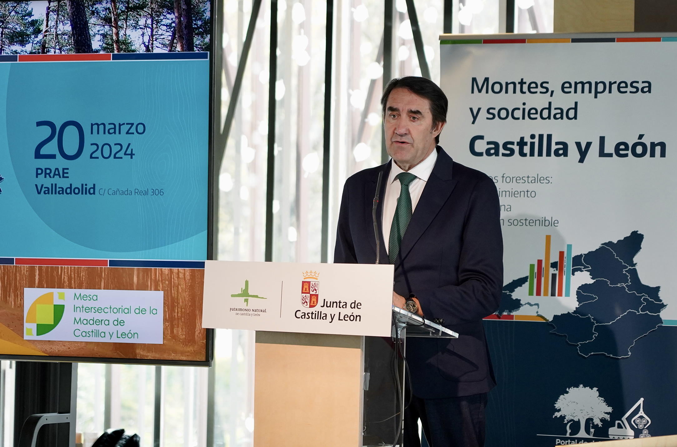 El consejero de Medio Ambiente, Vivienda y Ordenación del Territorio presenta el Portal de datos forestales en Castilla y León