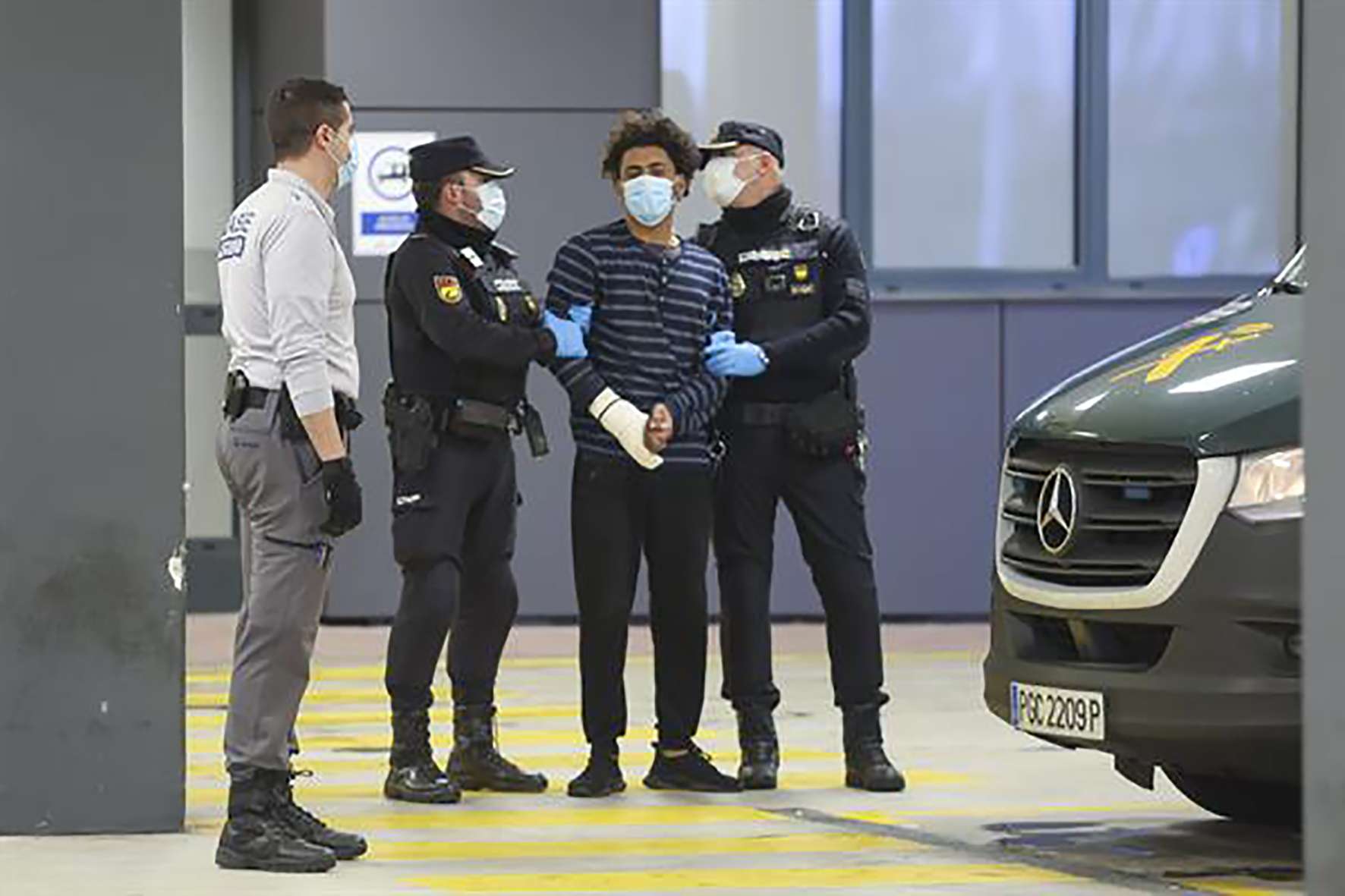 La Policía Nacional ha detenido pasadas las 1600 horas a un preso de la cárcel de Topas J M García