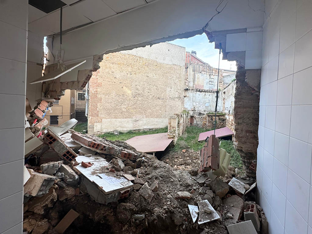 Muro Ayuntamiento Derrumbe