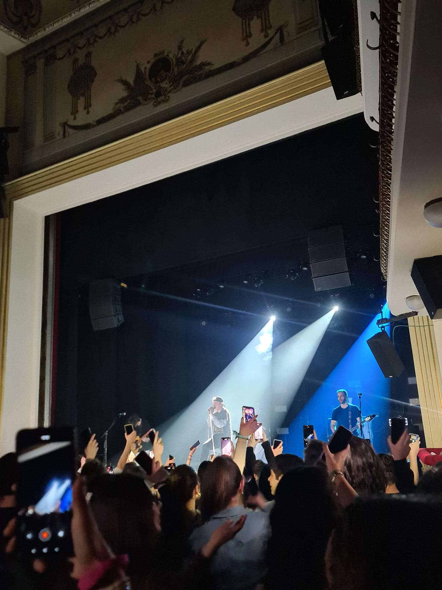 Hens en su concierto del sábado en el Teatro Juan Bravo