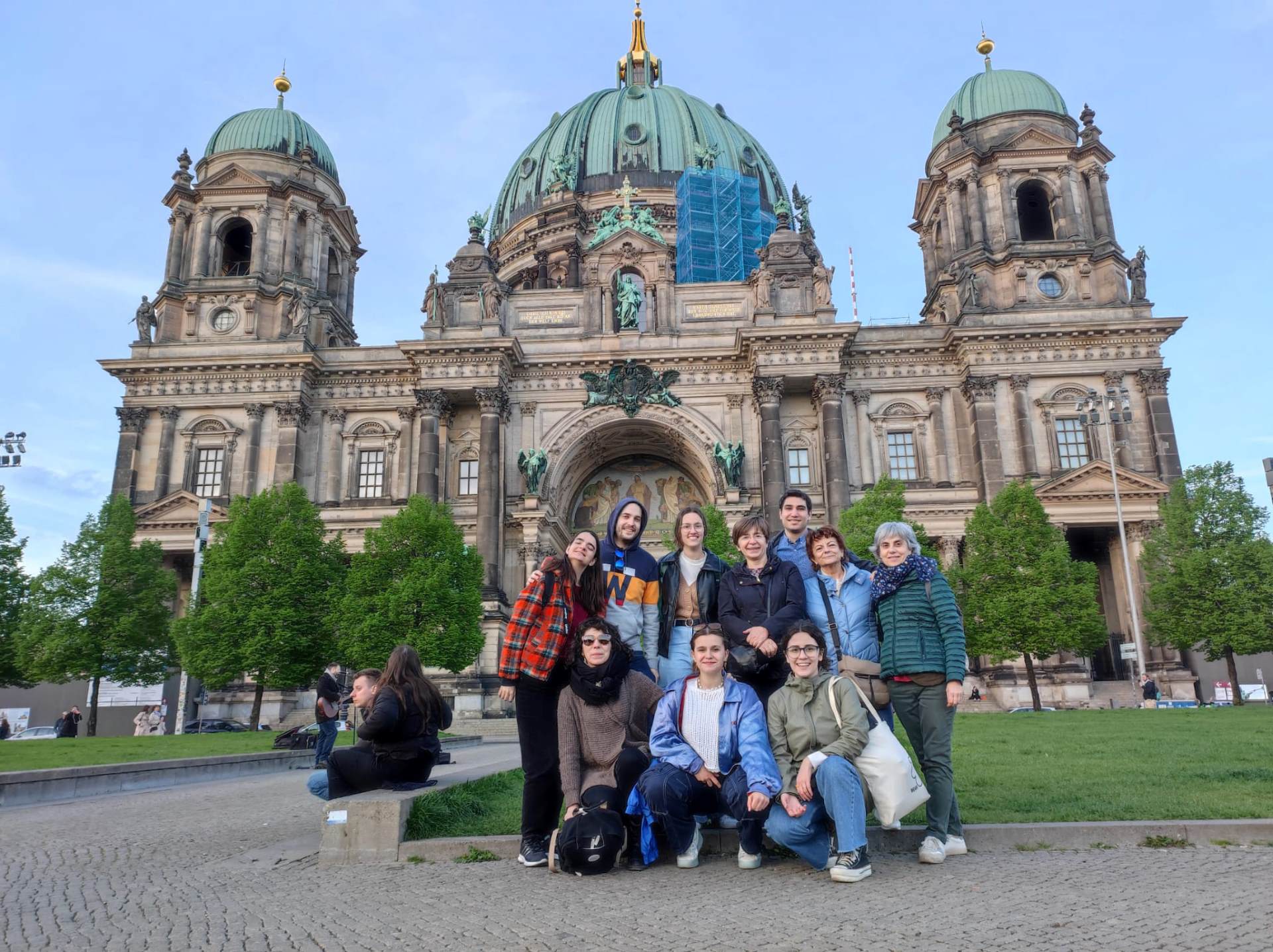 Los alumnos del programa Erasmus+ en Berlín.